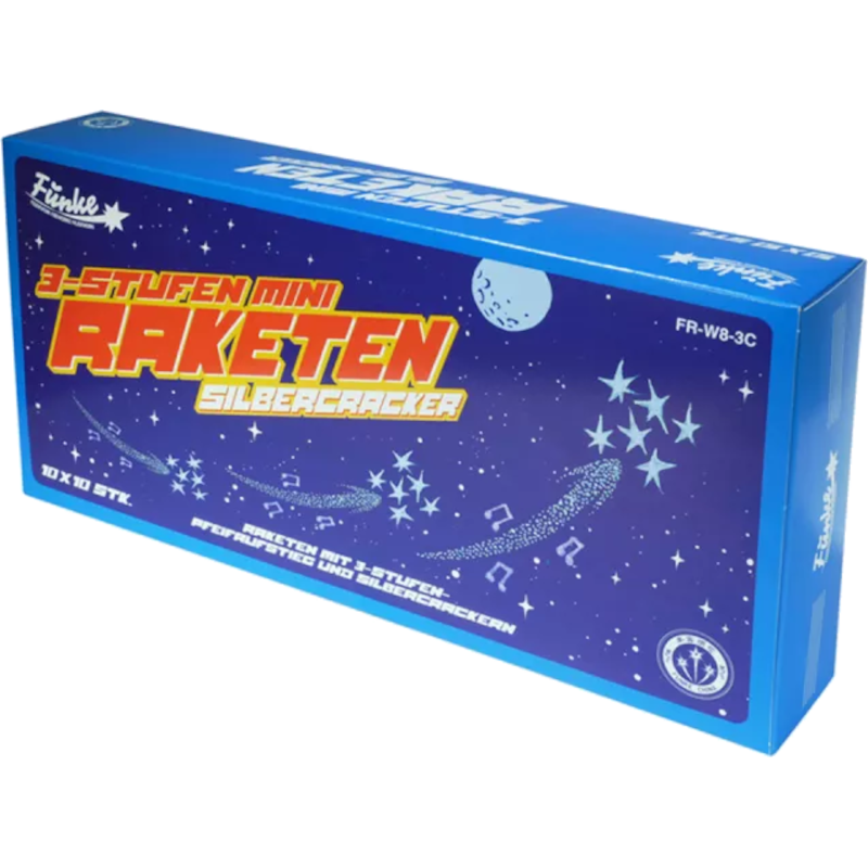 3-Stufen Mini-Raketen Silbercracker